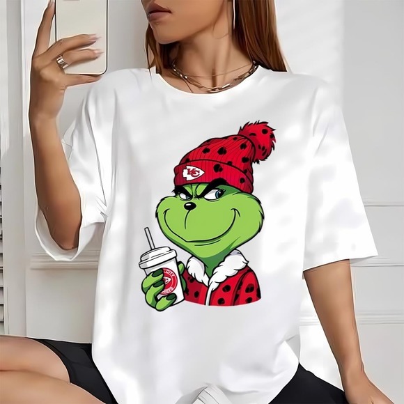 Debbi_B Other - Grinch Wearing Kansas City Chiefs TShirt